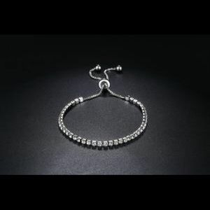 18k White Gold plated over sterling silver Tennis Bracelet